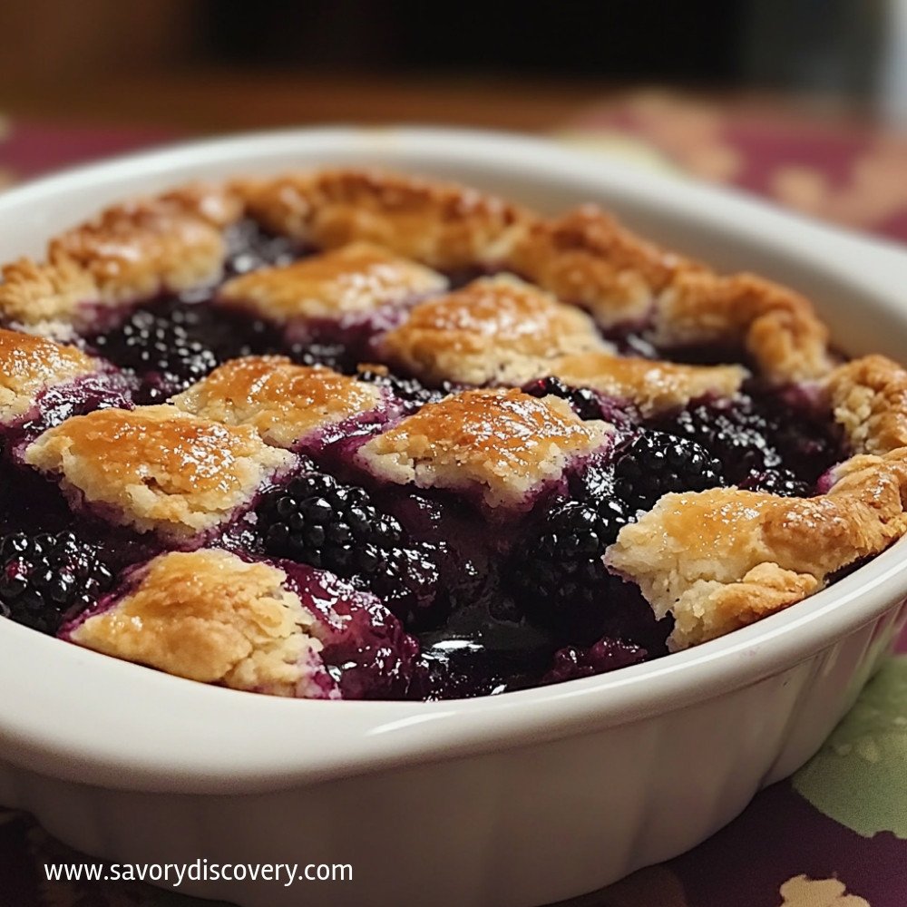 Juicy Blackberry Cobbler Delight