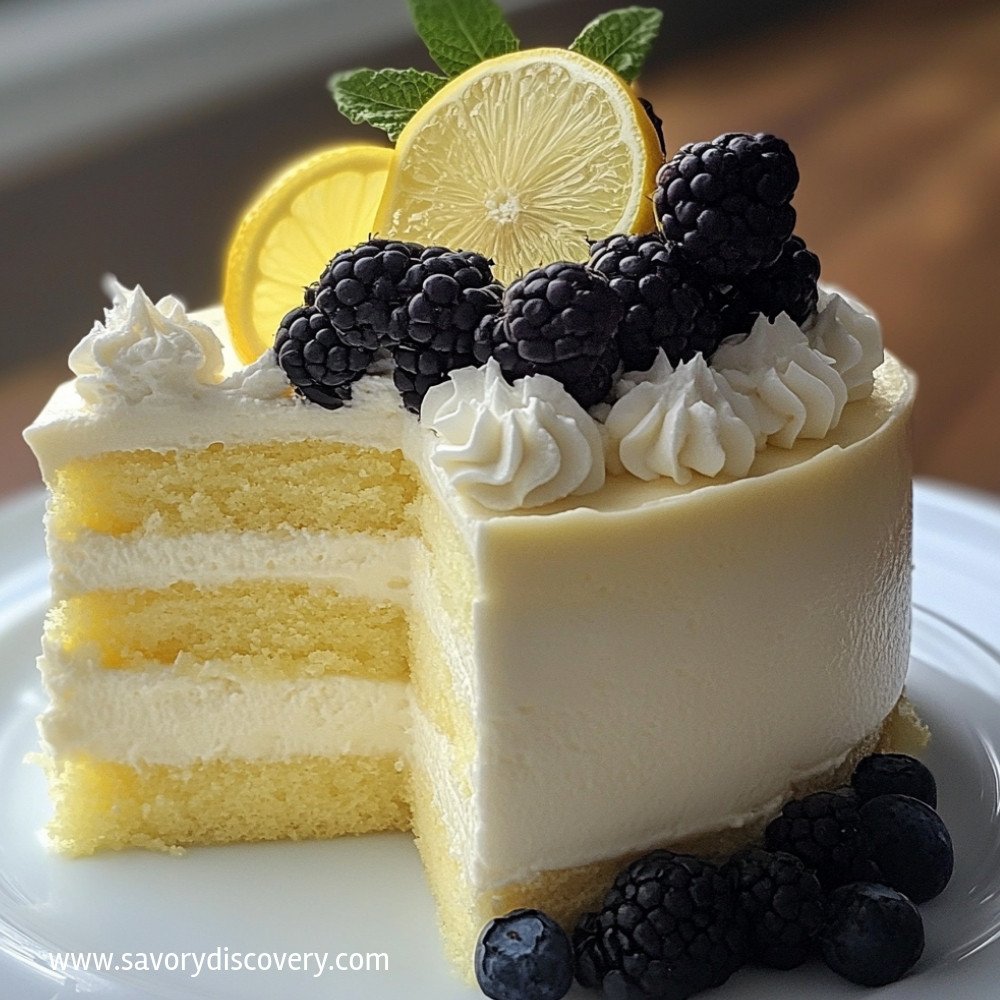Lemon Mousse Cake