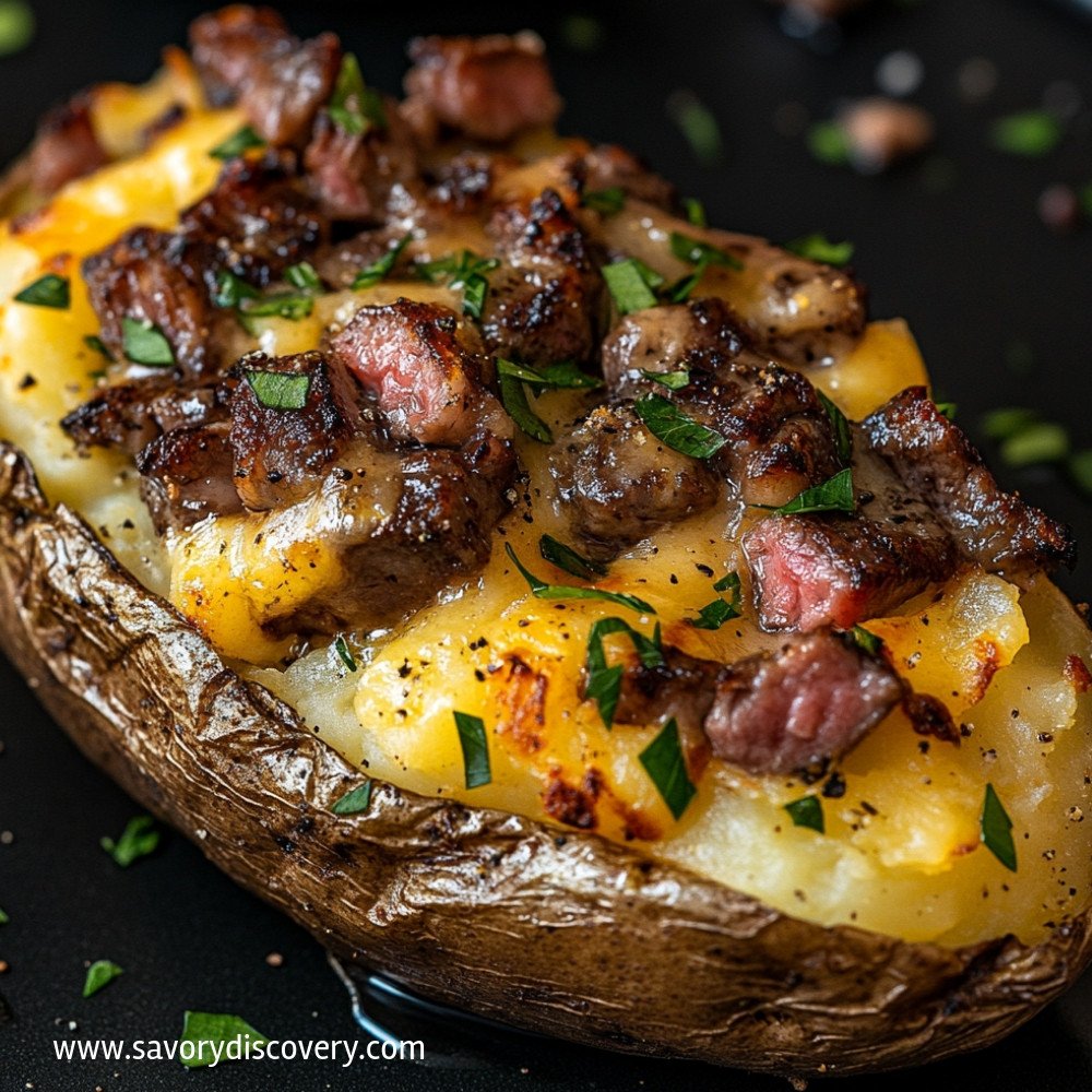 Loaded Baked Potato with Steak