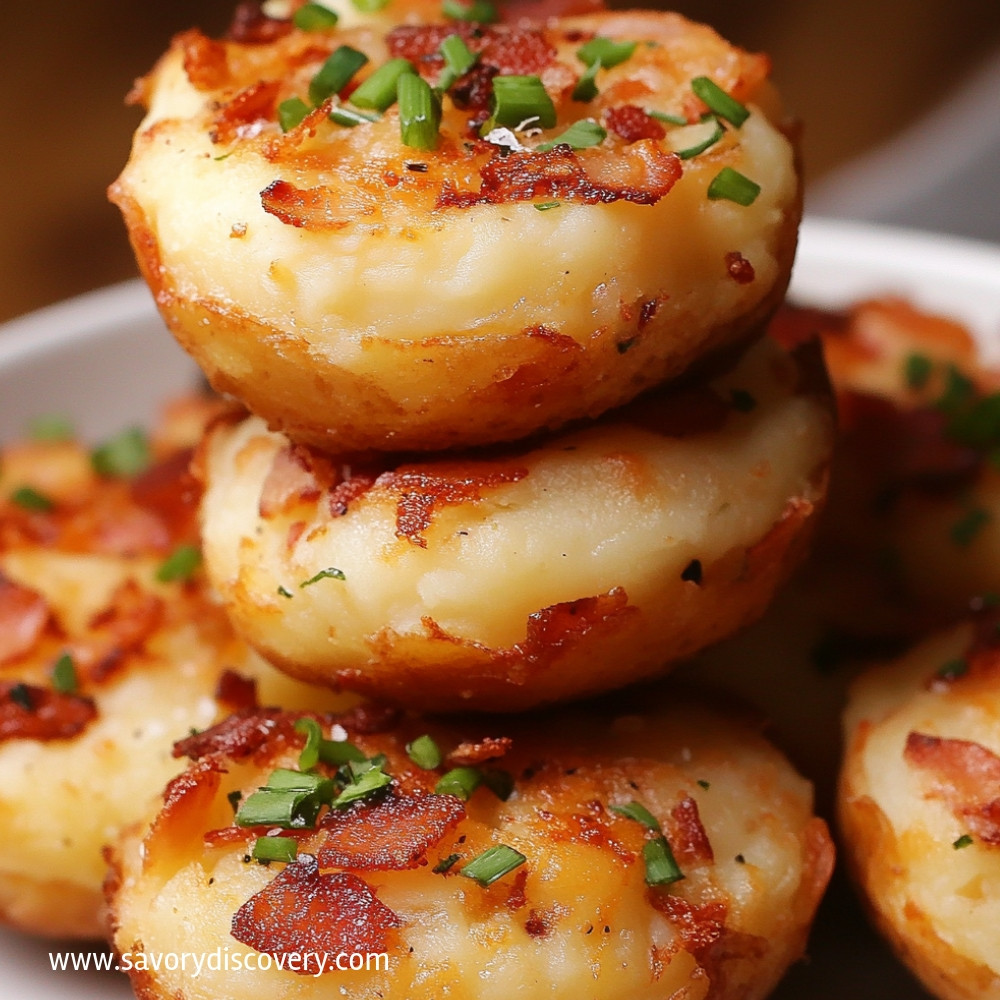 Loaded Mashed Potato Puffs