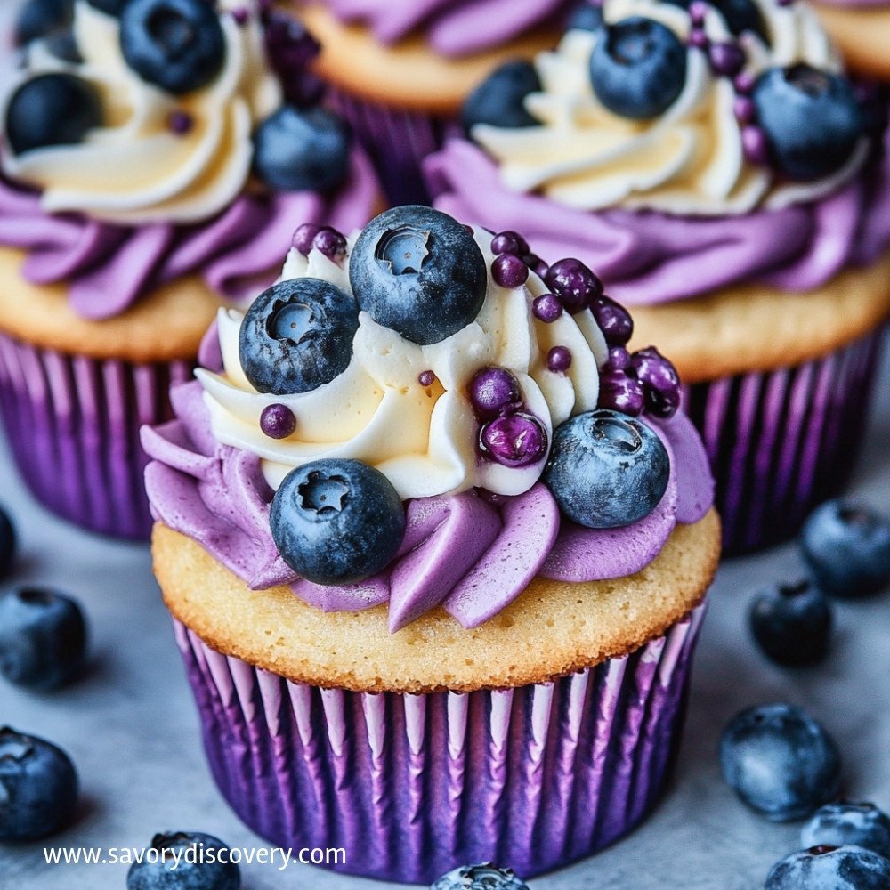 Luxurious Blueberry Cheesecake Cupcakes