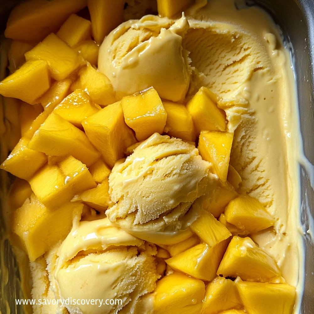 Mango Cheesecake Ice Cream