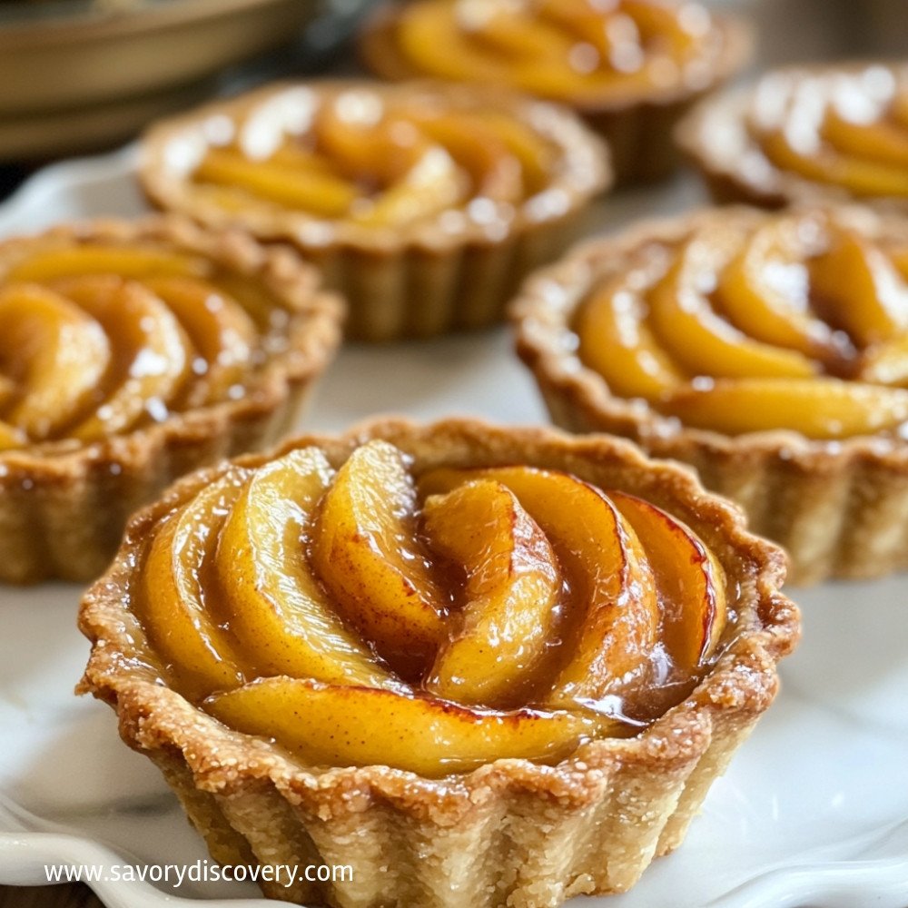 Mini Brown Butter Peach Tarts