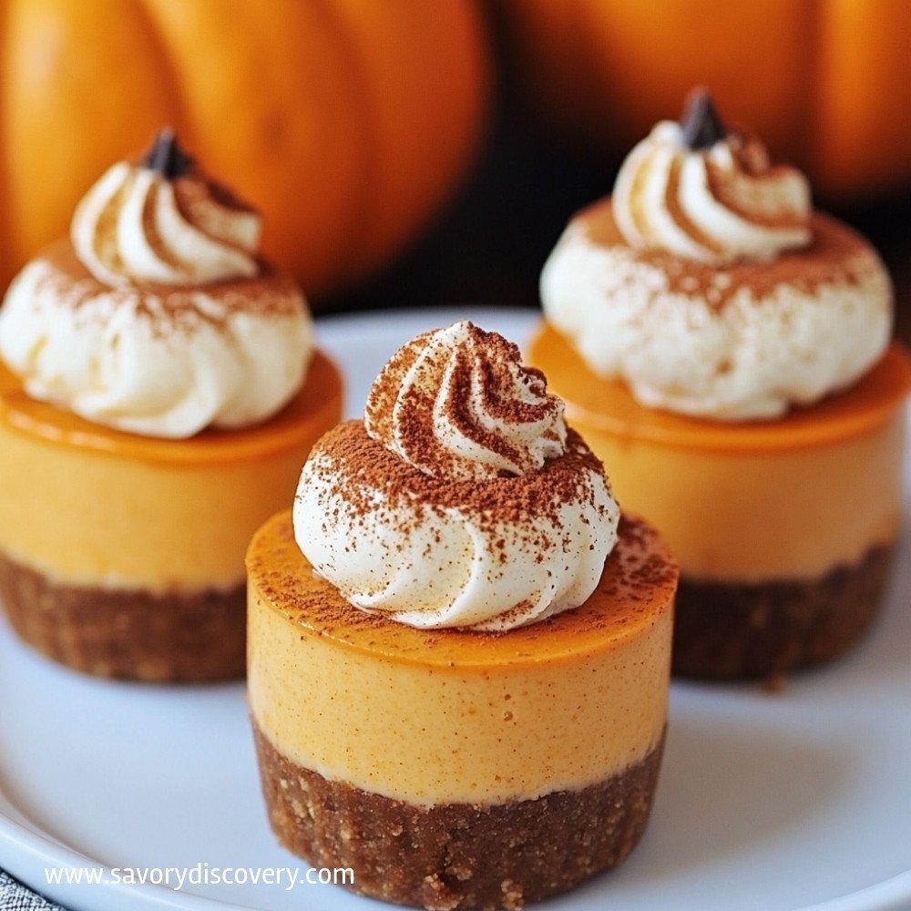 Mini Pumpkin Cheesecakes