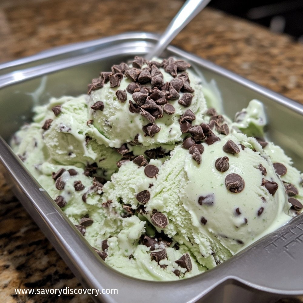 Mint Chocolate Chip Ice Cream