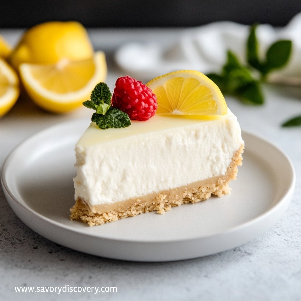 No-Bake Lemon Cheesecake