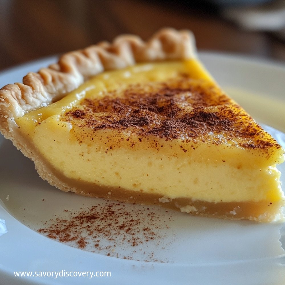 Old Fashioned Egg Custard Pie