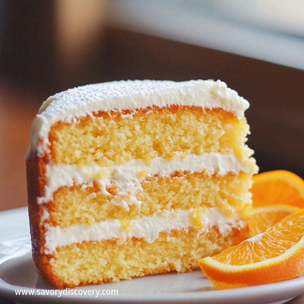 Orange Cake with Mascarpone Frosting