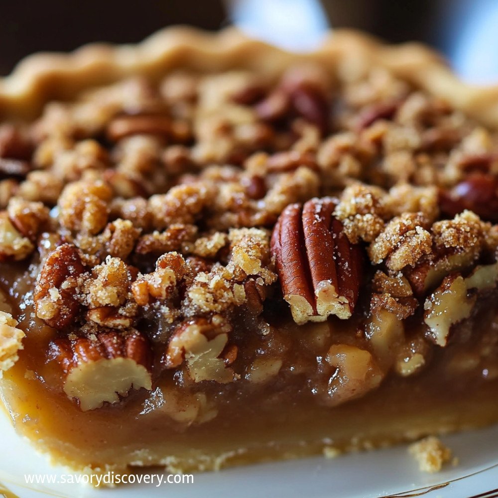 Pecan Pie with Streusel Topping