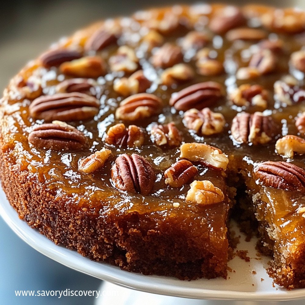 Pecan Upside Down Cake