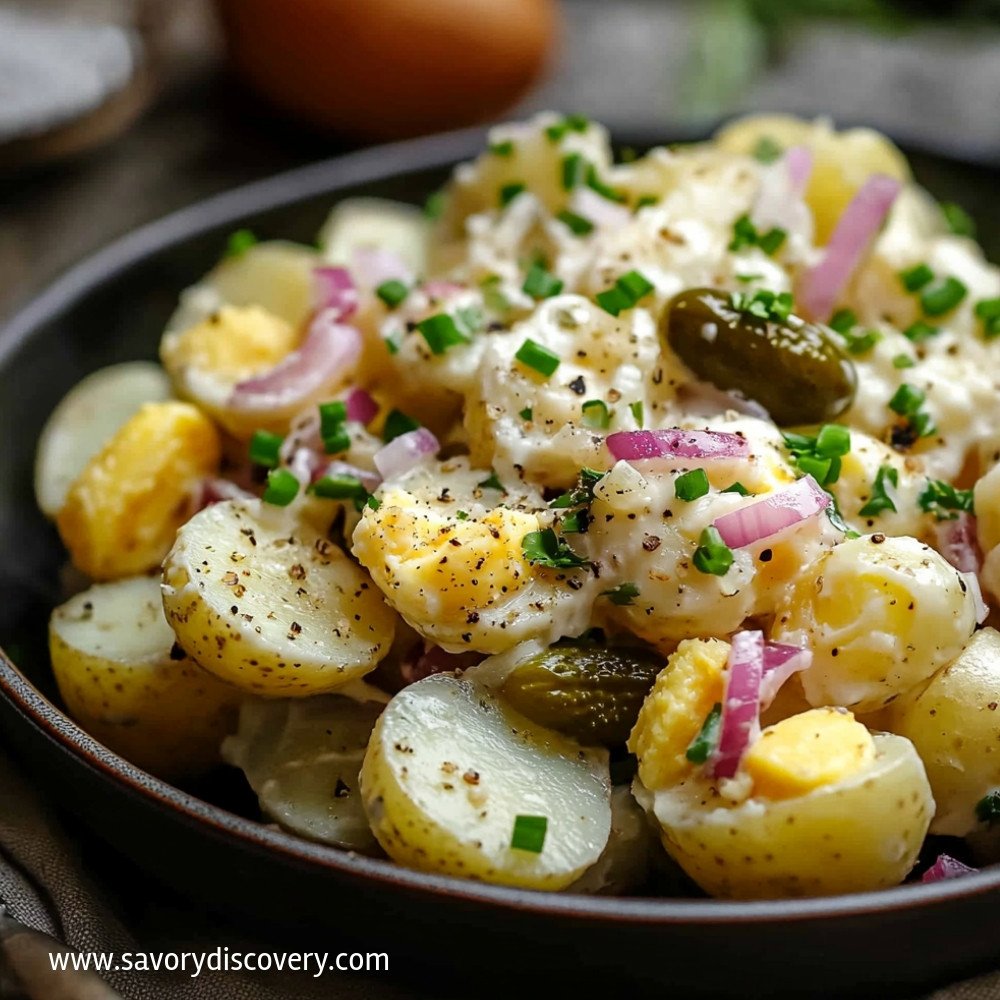 Potato Salad with Eggs and Pickles