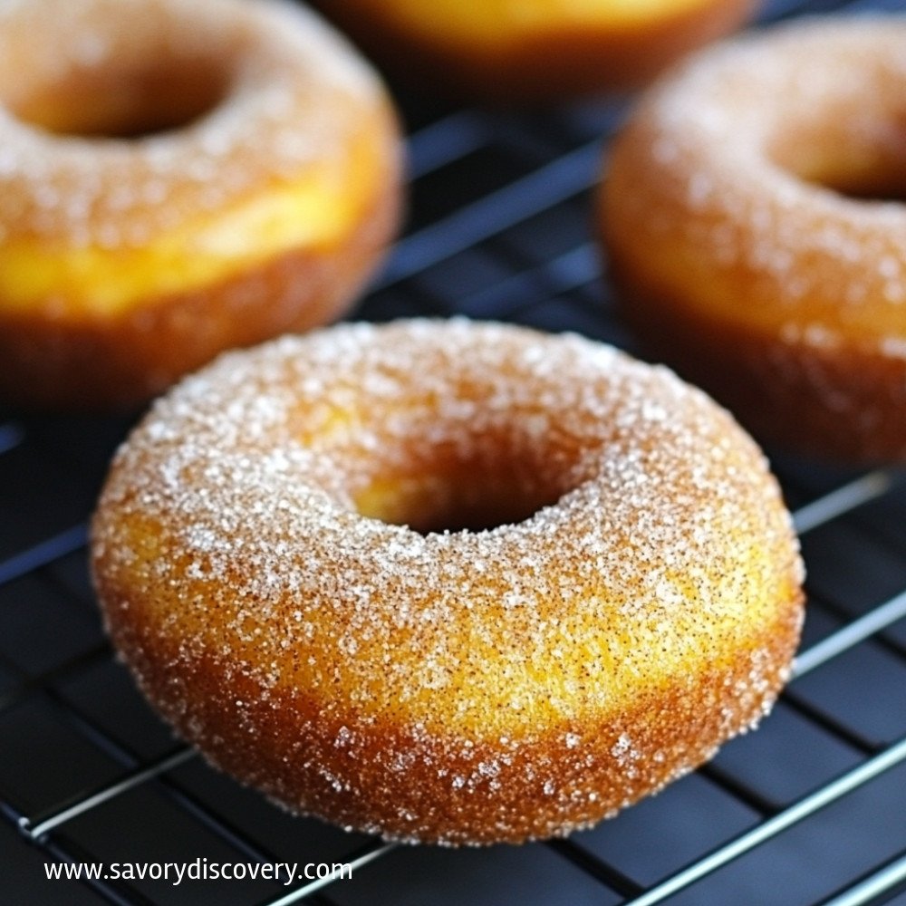 Pumpkin Cinnamon Sugar Donuts