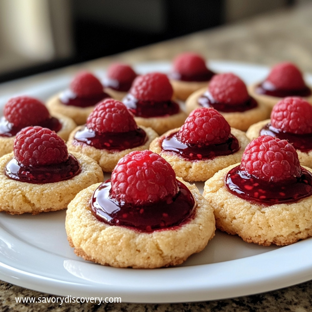 Raspberry Thumbprint Cookies