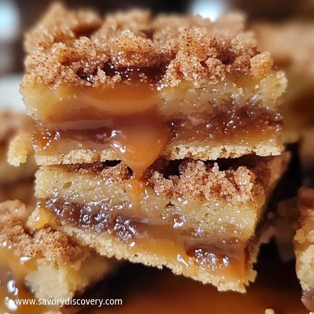 Snickerdoodle Caramel Bars