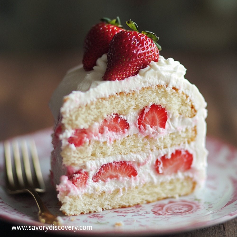 Strawberry Cream Cake