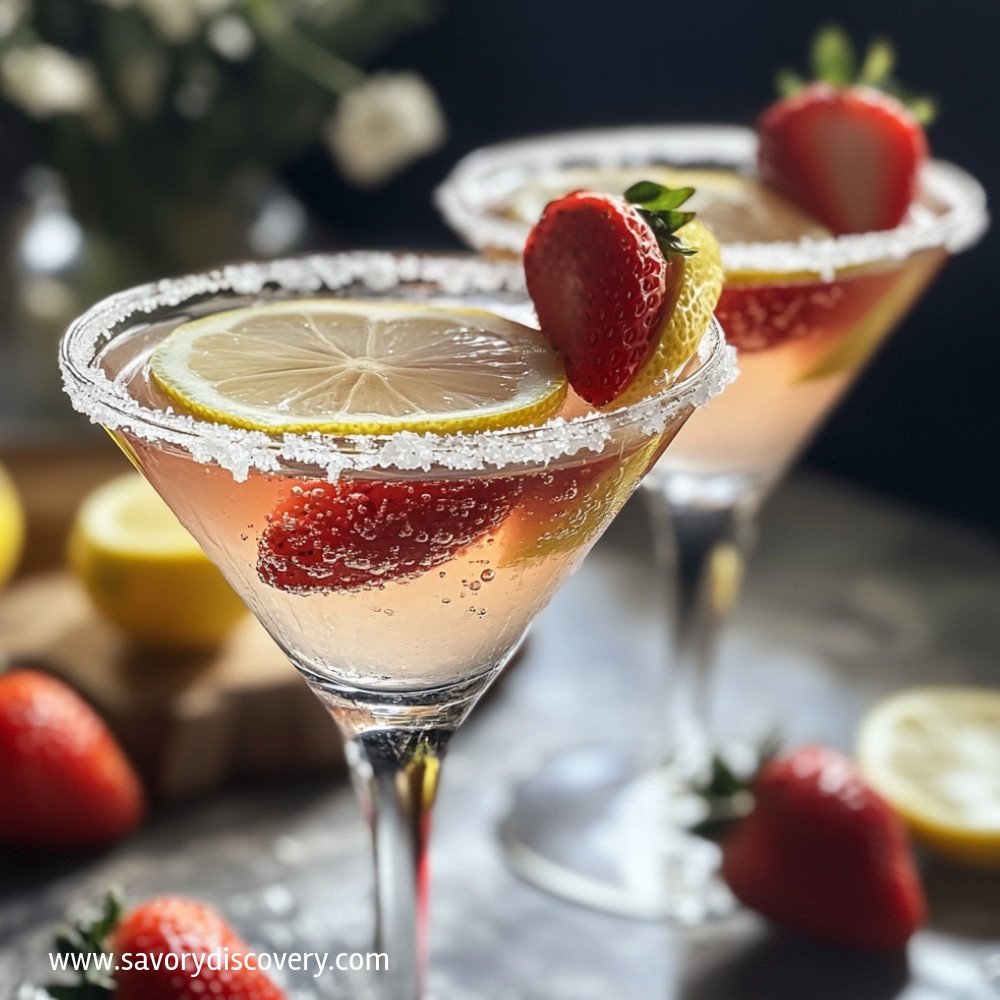 Strawberry Lemon Drop Martini