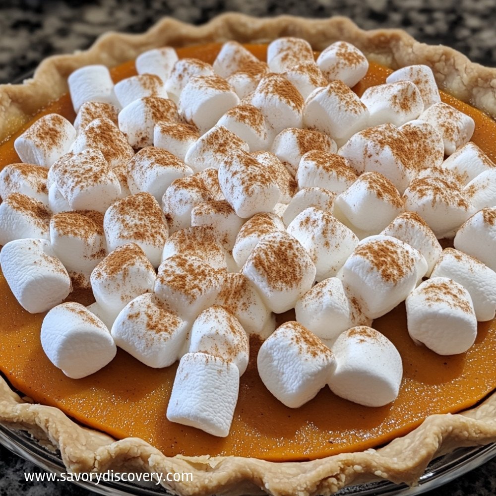 Sweet Potato Pie with Marshmallows