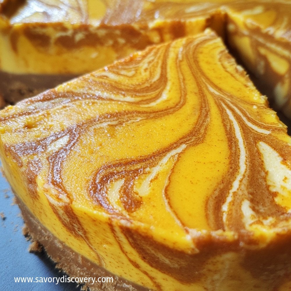 Swirled Pumpkin Cheesecake