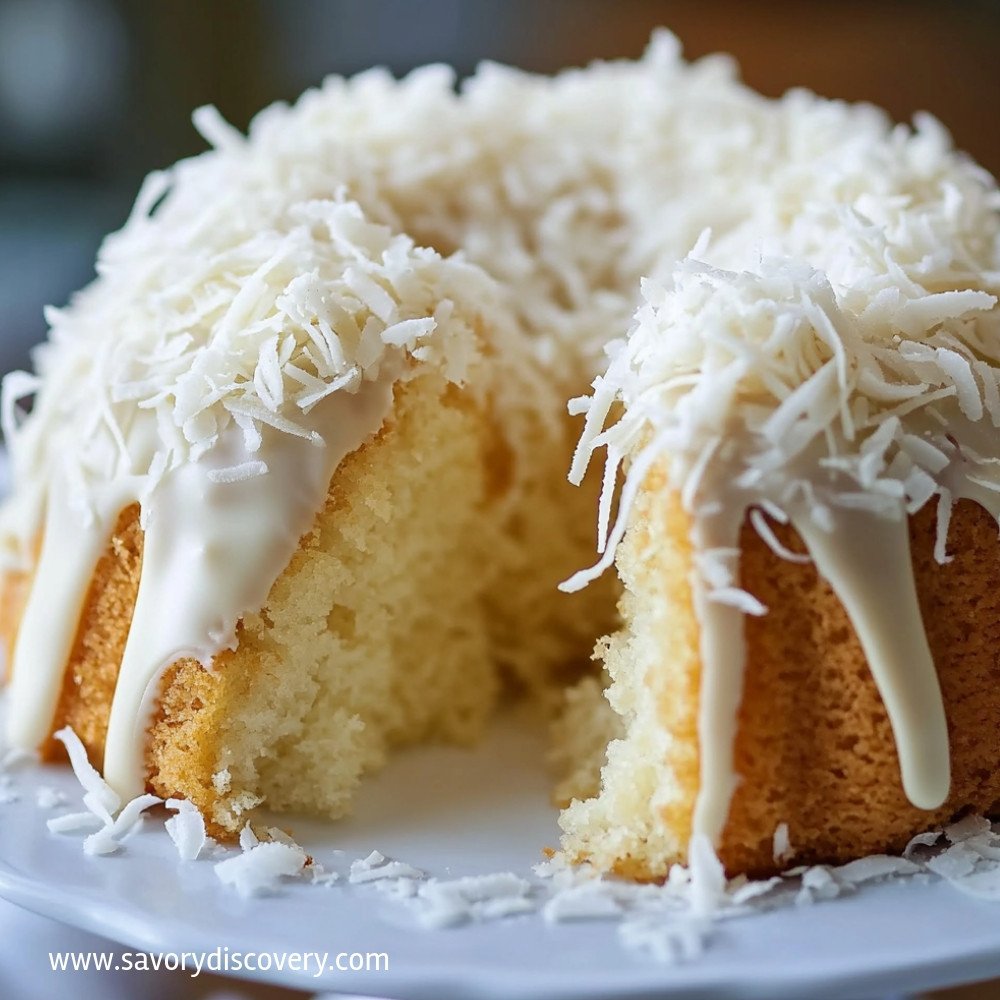 White Chocolate Coconut Bundt Cake