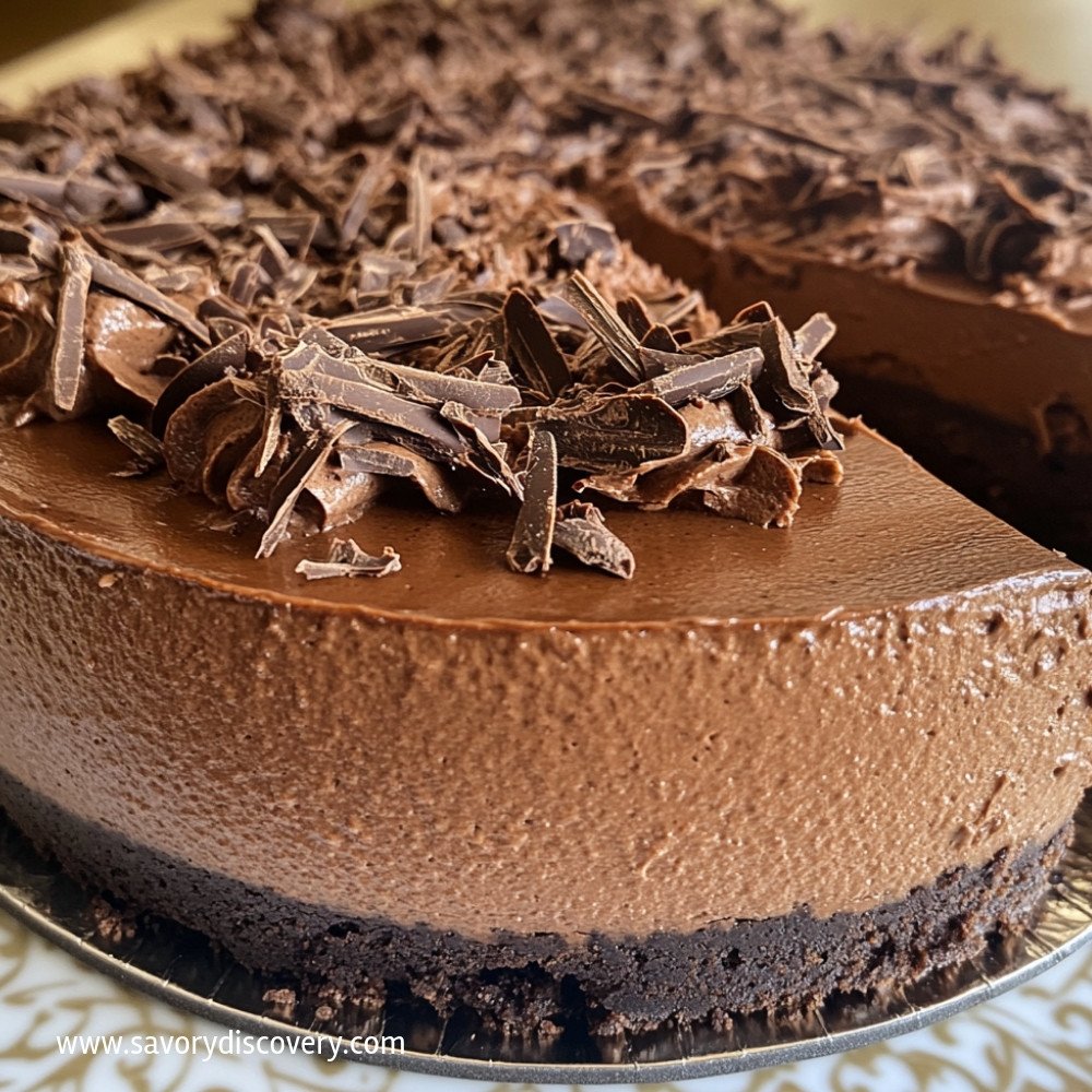 Baked Chocolate Cheesecake