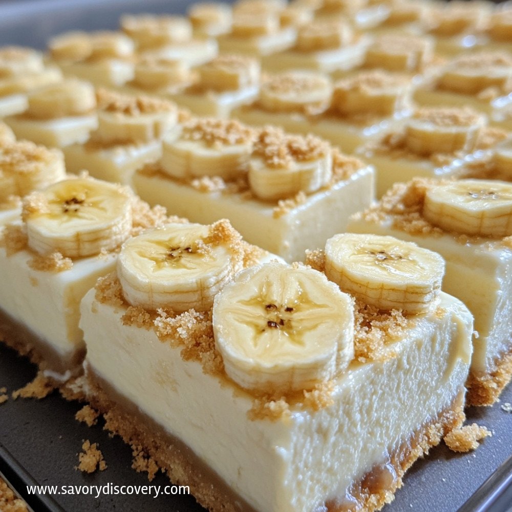 Banana Pudding Cheesecake Squares