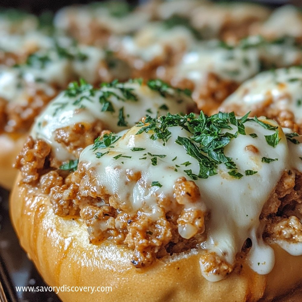 Chicken Alfredo Sloppy Joes