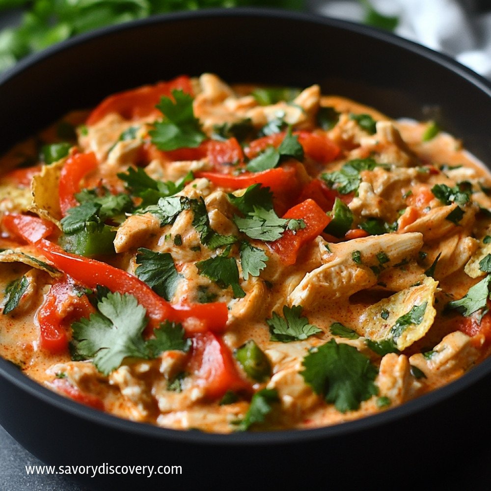 Chicken Fajita Chip Dip