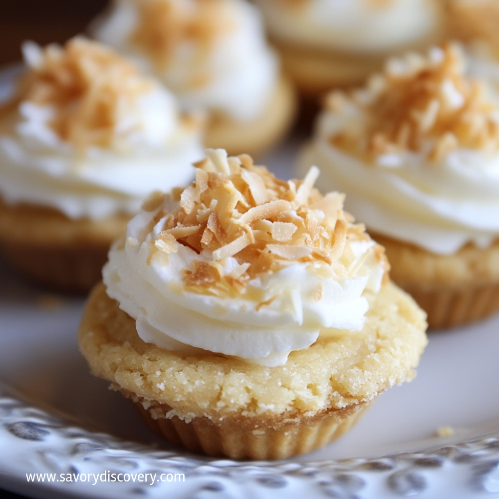 Coconut Cream Pie Cookie Cups