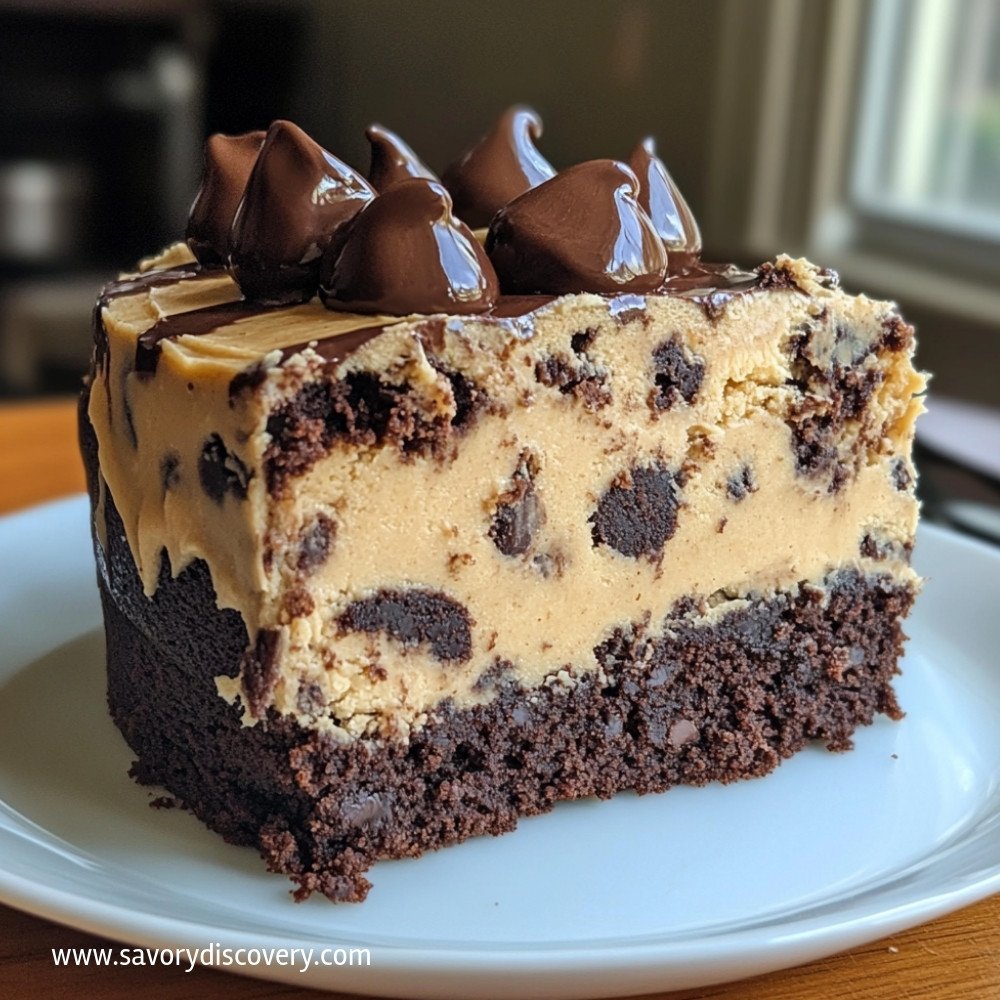 Cookie Dough Brownie Cake