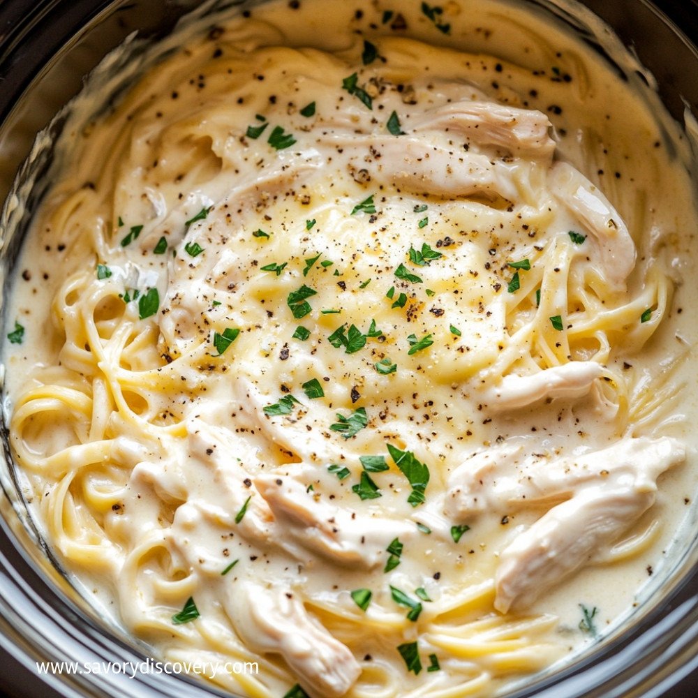 Crock Pot Chicken Alfredo