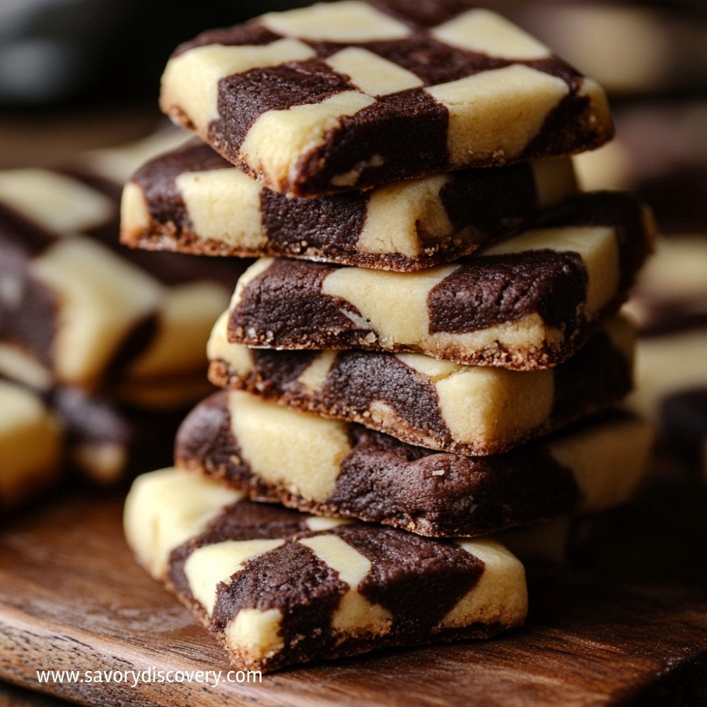 Eggless Checkerboard Cookies