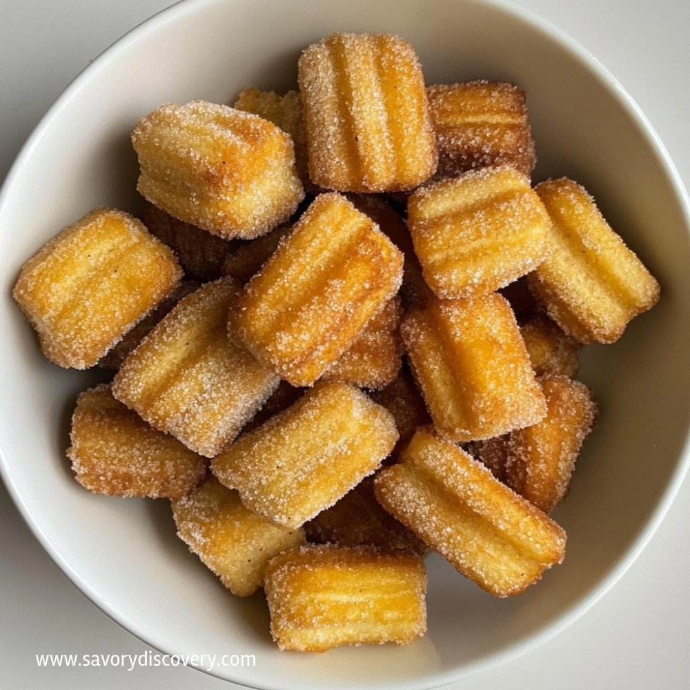 Eggless Churro Bites