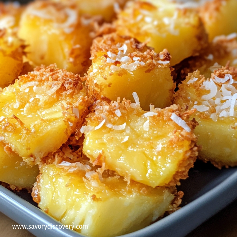 Fried Pineapple with Coconut Crust