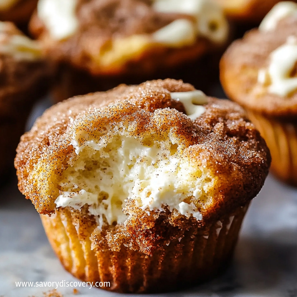 Gooey Cinnamon Cream Cheese Muffins