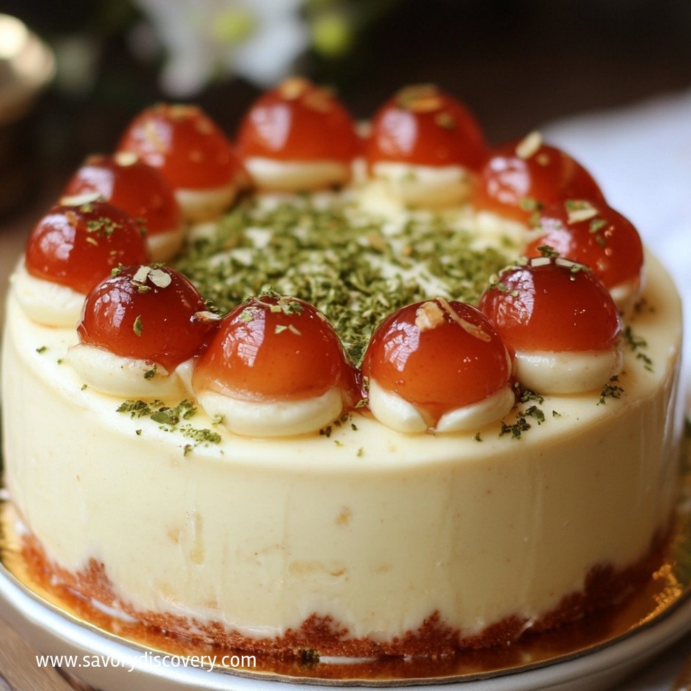 Gulab Jamun Kulfi Cake