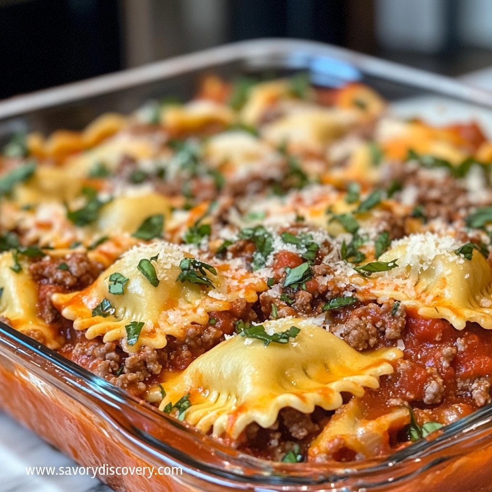 Lazy Lasagna with Ravioli