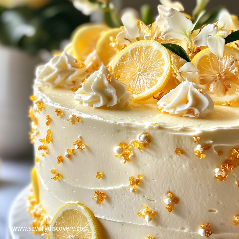 Lemon Velvet Cake with Cream Cheese Frosting