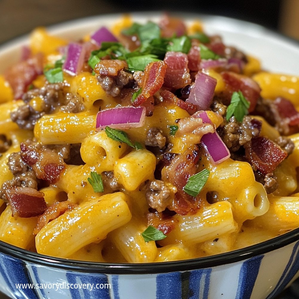 Loaded Bacon Cheeseburger Pasta