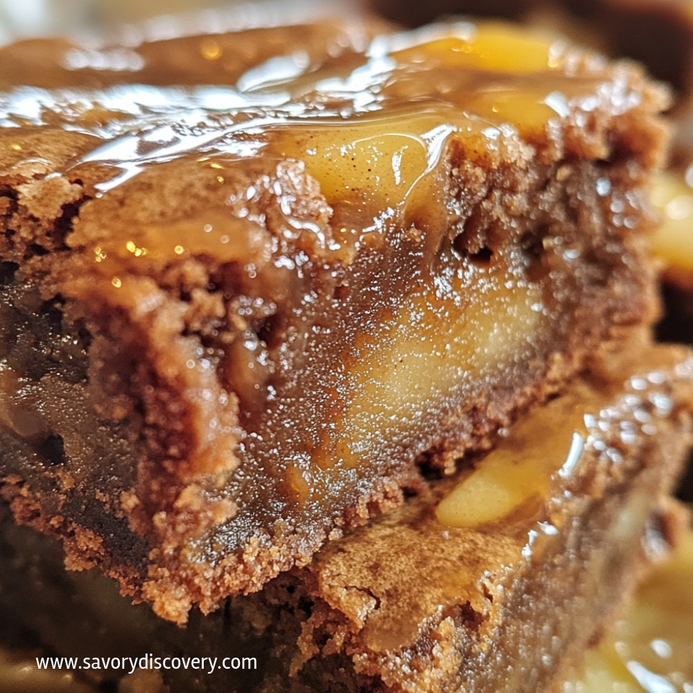 Maple Glazed Apple Blondies