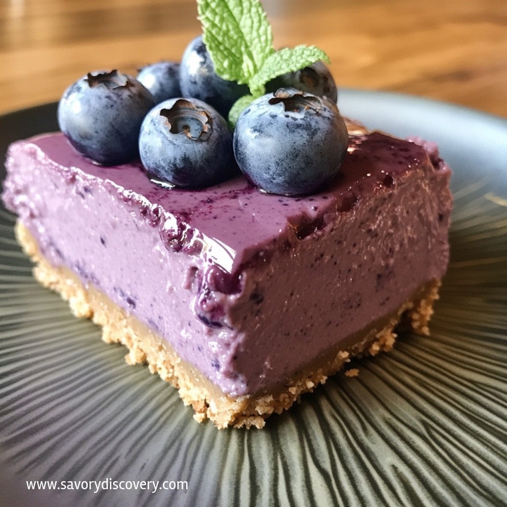 No-Bake Blueberry Cheesecake