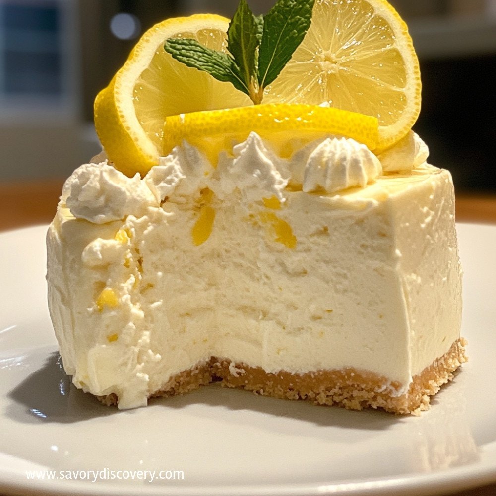 No-Bake Lemon Cheesecake