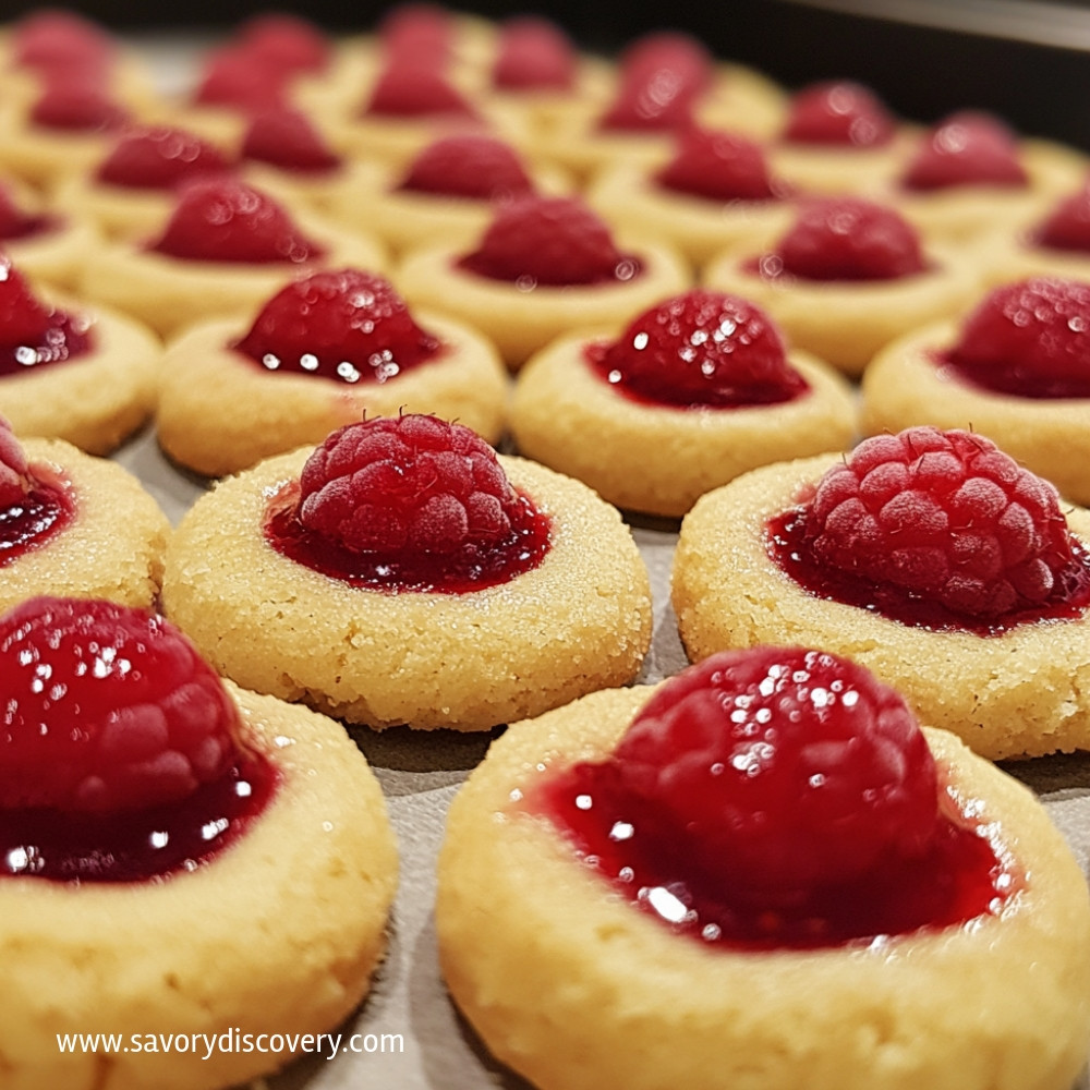 Raspberry Thumbprint Cookies