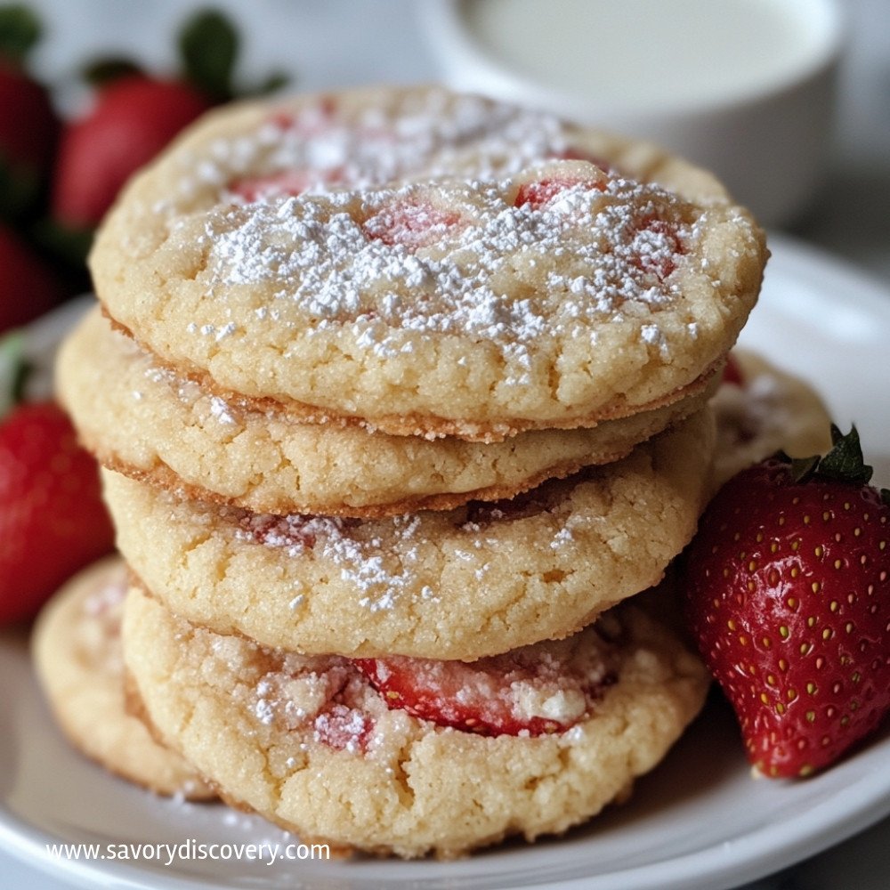 Strawberry Cheesecake Cookies