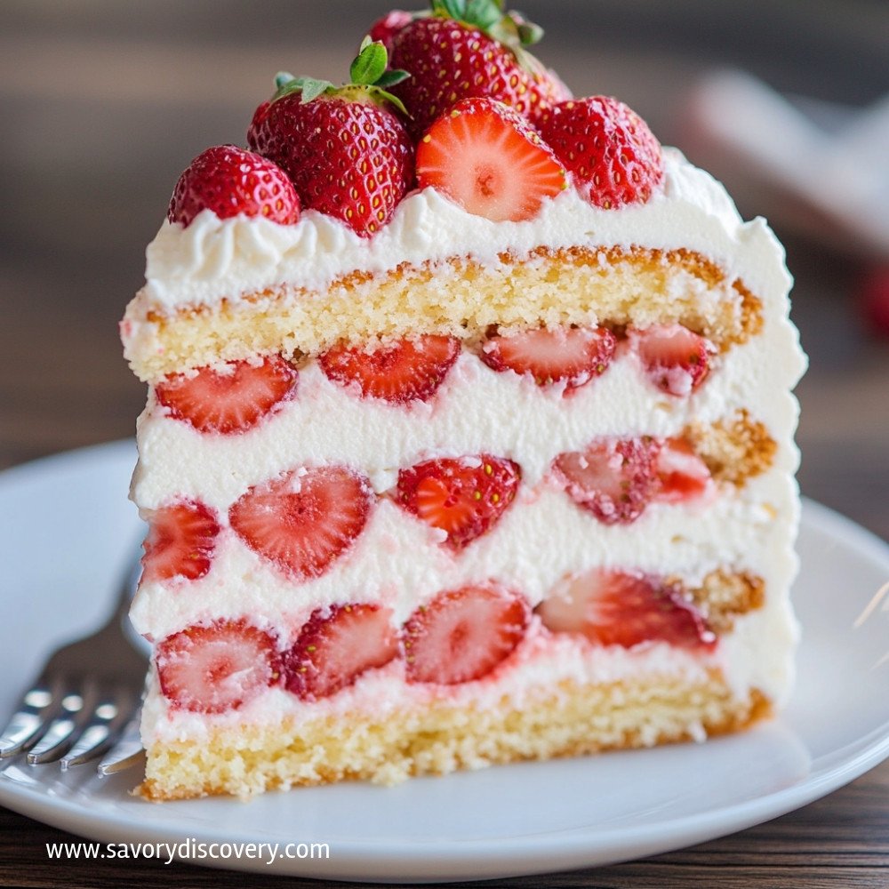 Strawberry Cream Cake