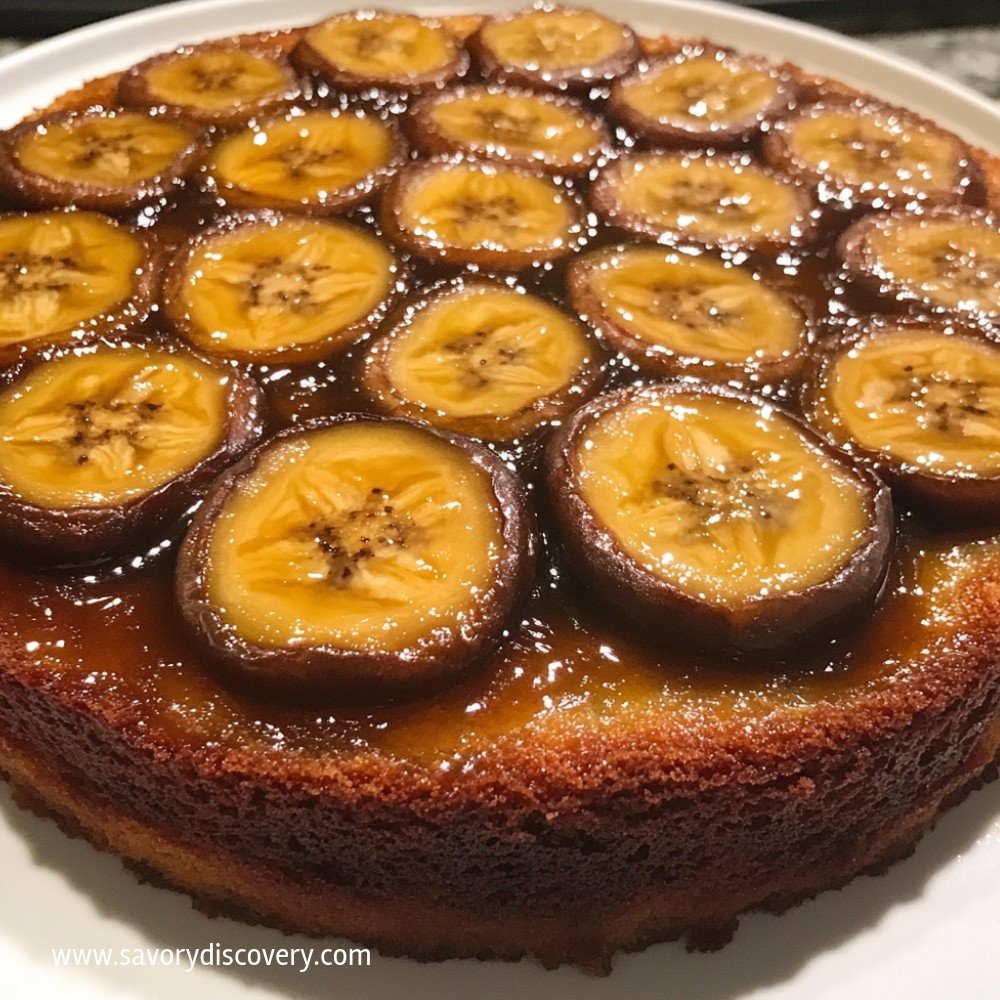 Upside Down Banana Cake