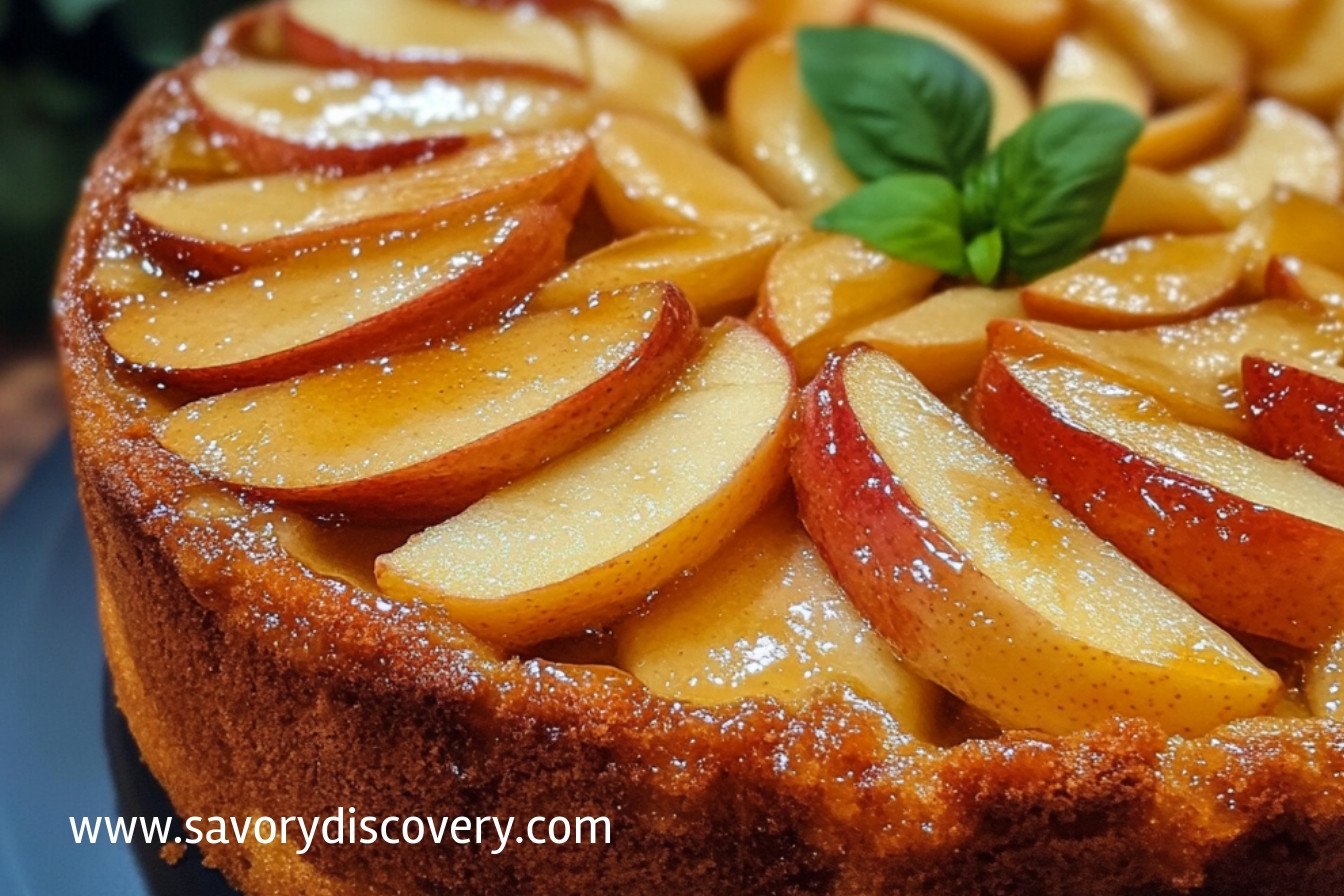 Apple sponge cake