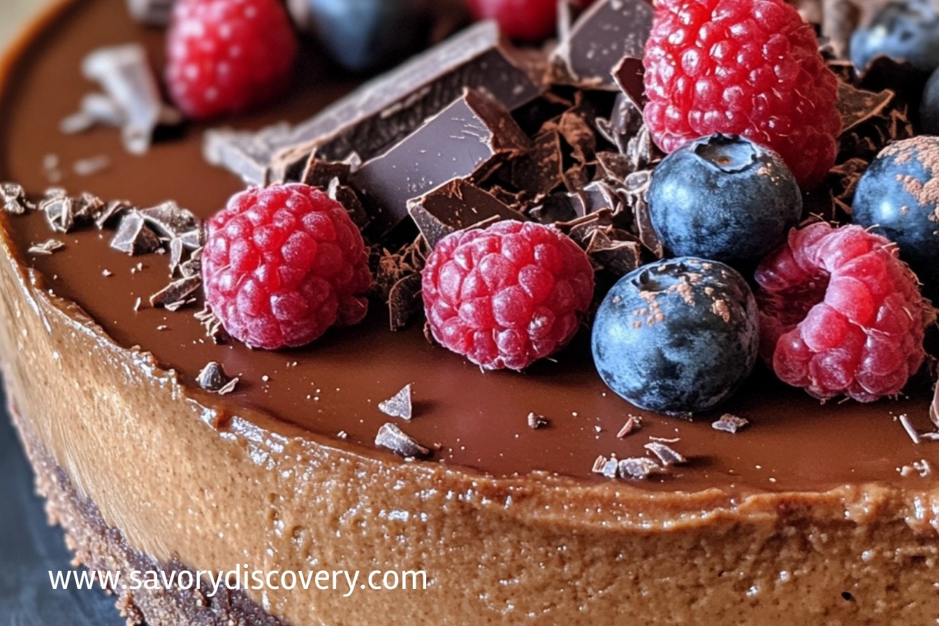 Baked Chocolate Cheesecake