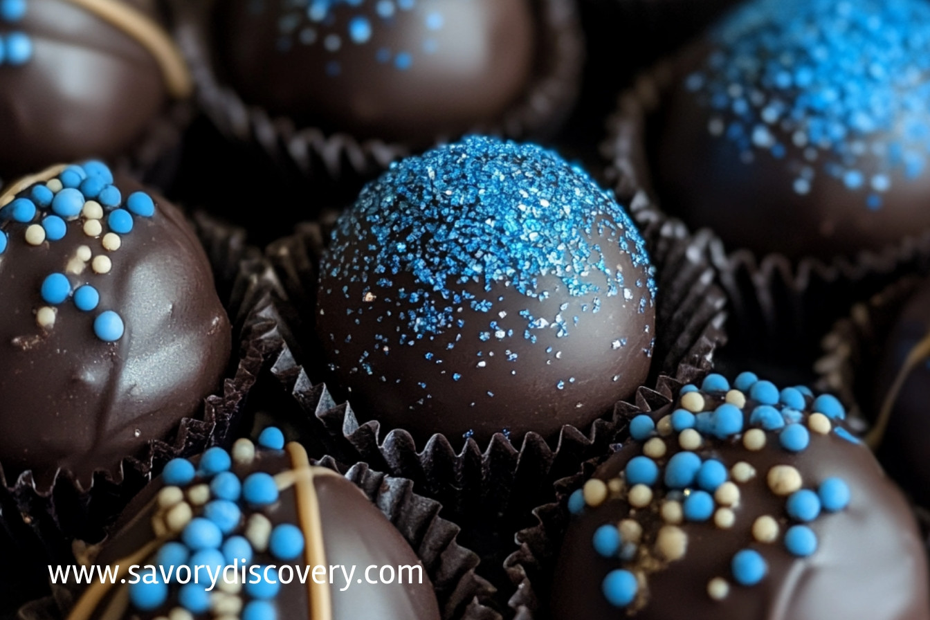 Blue Christmas Truffles