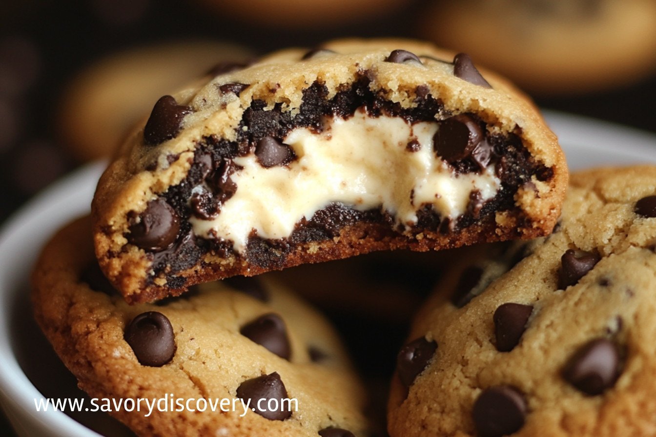 Cheesecake Stuffed Chocolate Chip Cookies