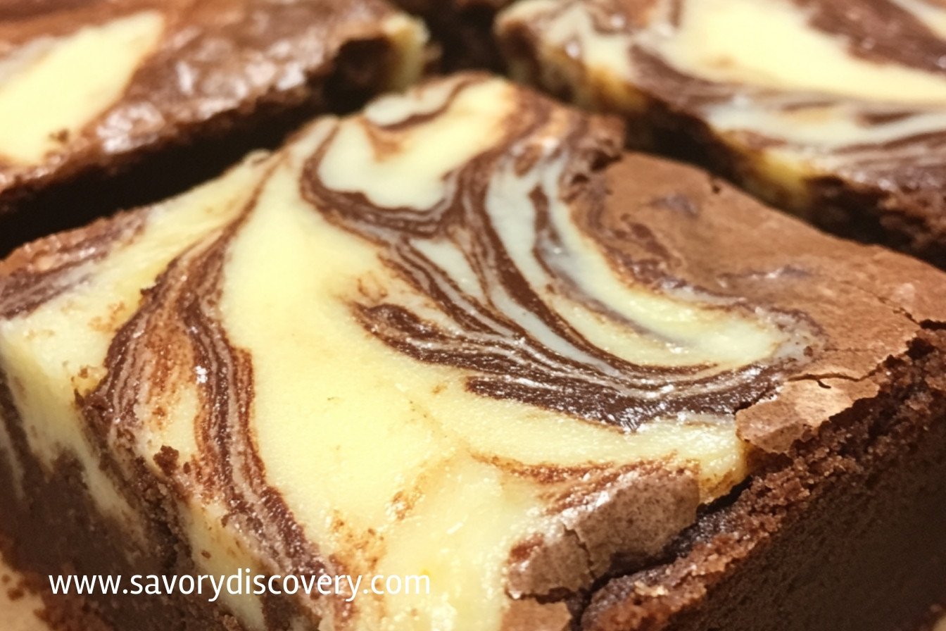 Cheesecake Swirled Brownies